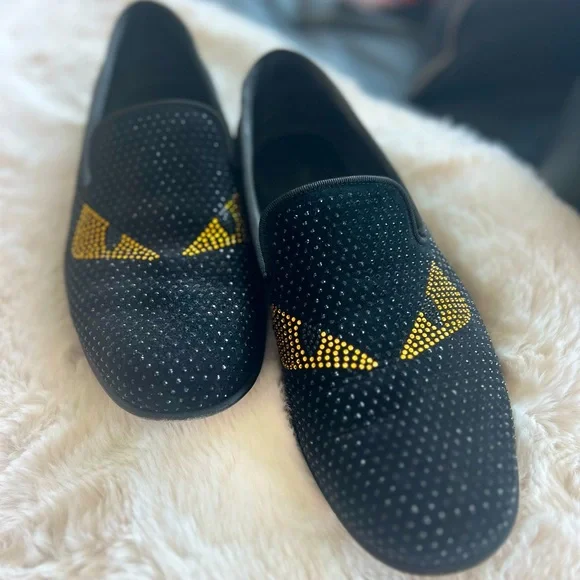 Fendi | Shoes | Fendi Monster Crystal Smoking Slipper Size  display picture 1